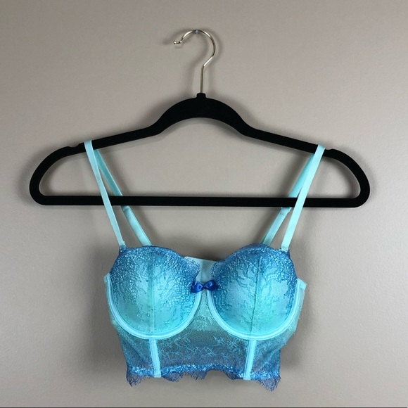 Victoria's Secret Other - Victoria’s Secret ombré bustier Demi blue bra 32b